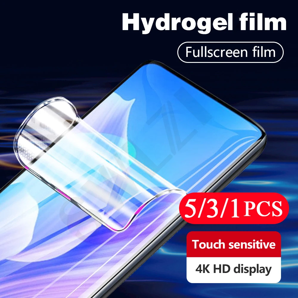 

5-1Pcs 9D for huawei Y9S Y9A Y8P Y8S Y7P Y6P Y9 Prime 2019 Y7 Y6 pro Y5 lite 2018 hydrogel film Not Glass phone screen protector