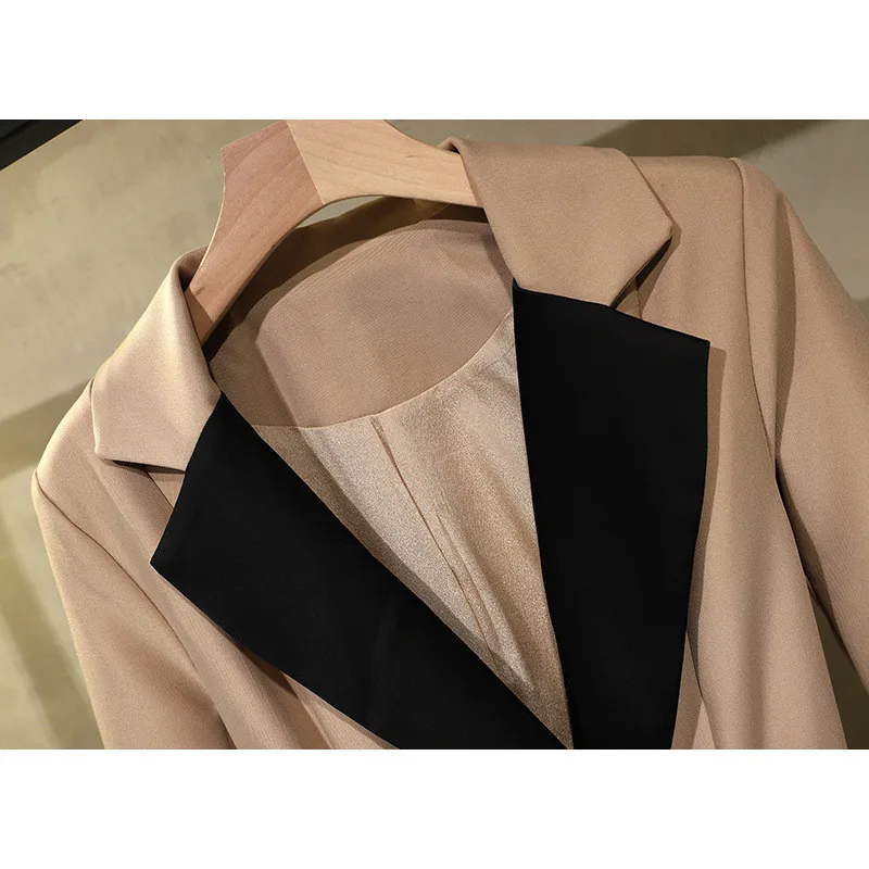 

High End Temperament Trench Coat For Fall Winter 2020 New Waist Popular Long Solid Color Slim Temperament Coat Jacket FemaleC121