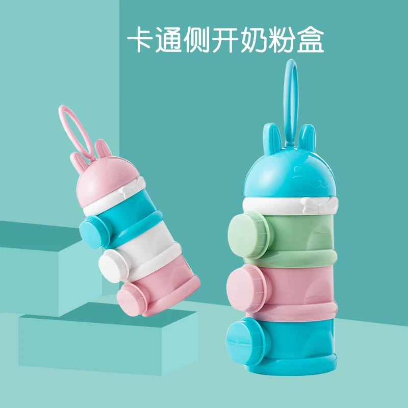 

3 Layer Style Portable Baby Food Storage Box mix container Cereal Infant powder container Powder Box Toddle Snack Container