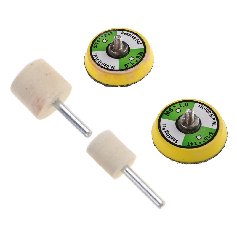 

34pcs/Set Deep Scratch Remove Glass Polishing Kit 8 OZ Cerium Oxide+ Sanding Disc + Wool Polishing Pad