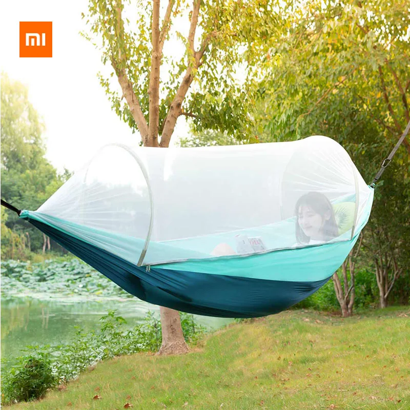 Xiaomi Youpin Zaofeng с сеткой от комаров гамак 300 кг несущего подшипника предотвращения опрокидывания Быстрая конструкция супер легко носить с собой