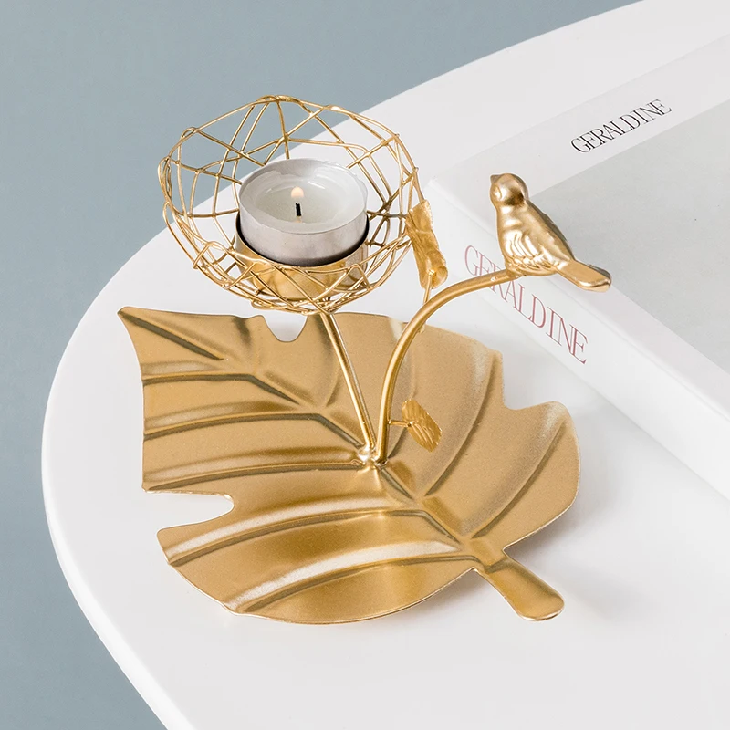 Европейский роскошный Железный декоративный подсвечник романтичный домашний