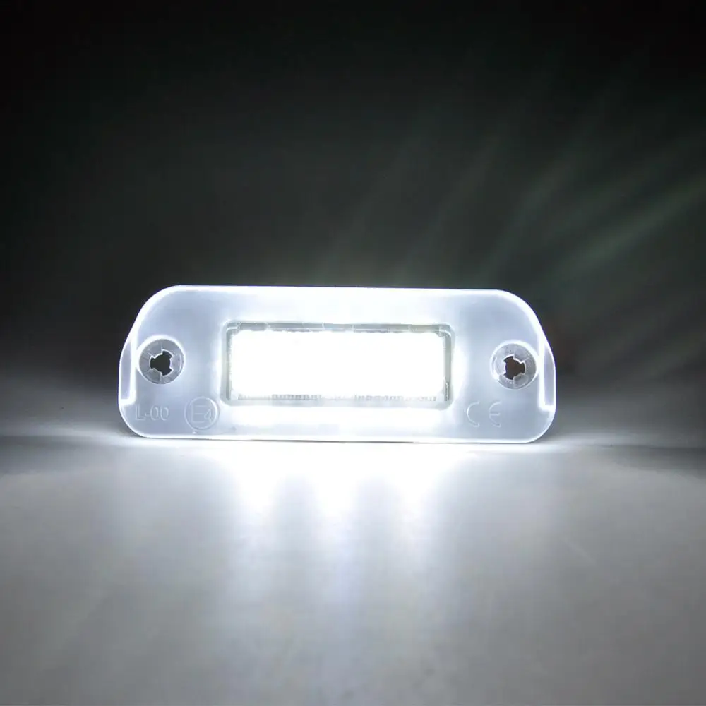 For Benz R-Class W251 ML-Class W164 GL-Class X164  Car Rear white LED license plate light number plate lamp images - 6