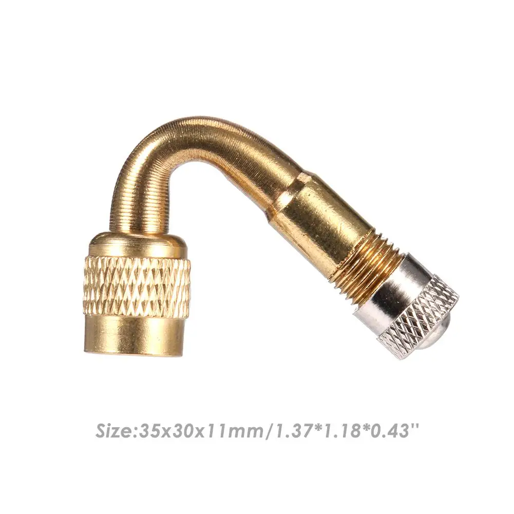 

Schrader Valve Stem with Extension Adapter Brass Air Tyre Valve Cover for Car Truck Motorcycle Cycling Accessories