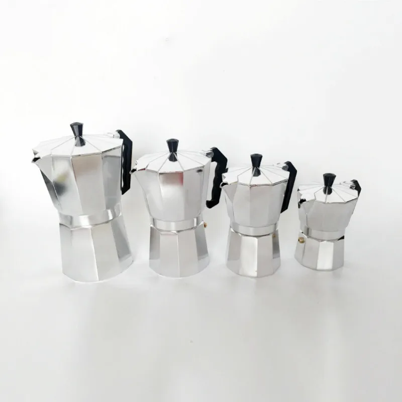 Кофеварка из алюминия Mocha эспрессо гейзерная кофеварка 1cup/2cup/3cup/6cup/9cup/12cup для