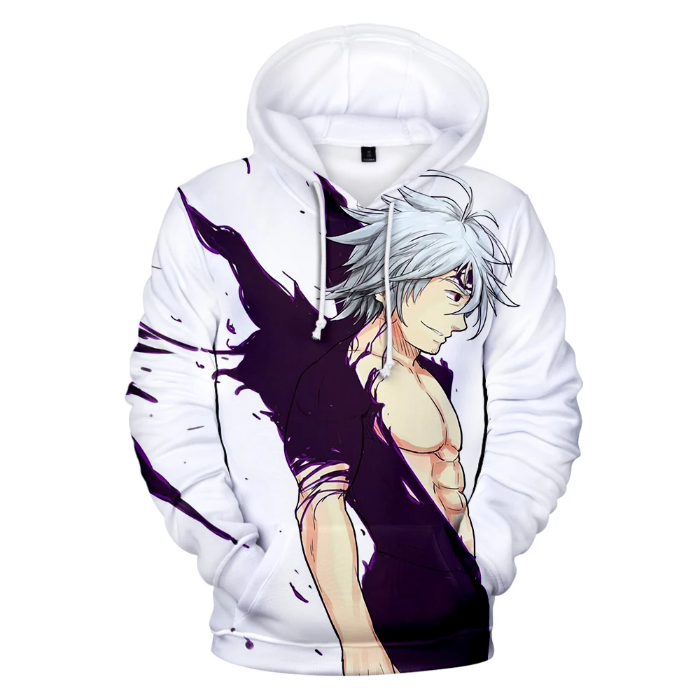 hoodie the seven deadly sins hoodies round neck fashion unisex material 3d trend style polyester casual full free global shipping