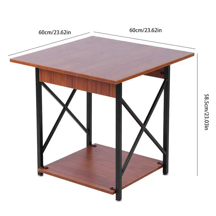 Прикроватный столик из кованого железа в стиле ретро маленький чайный для