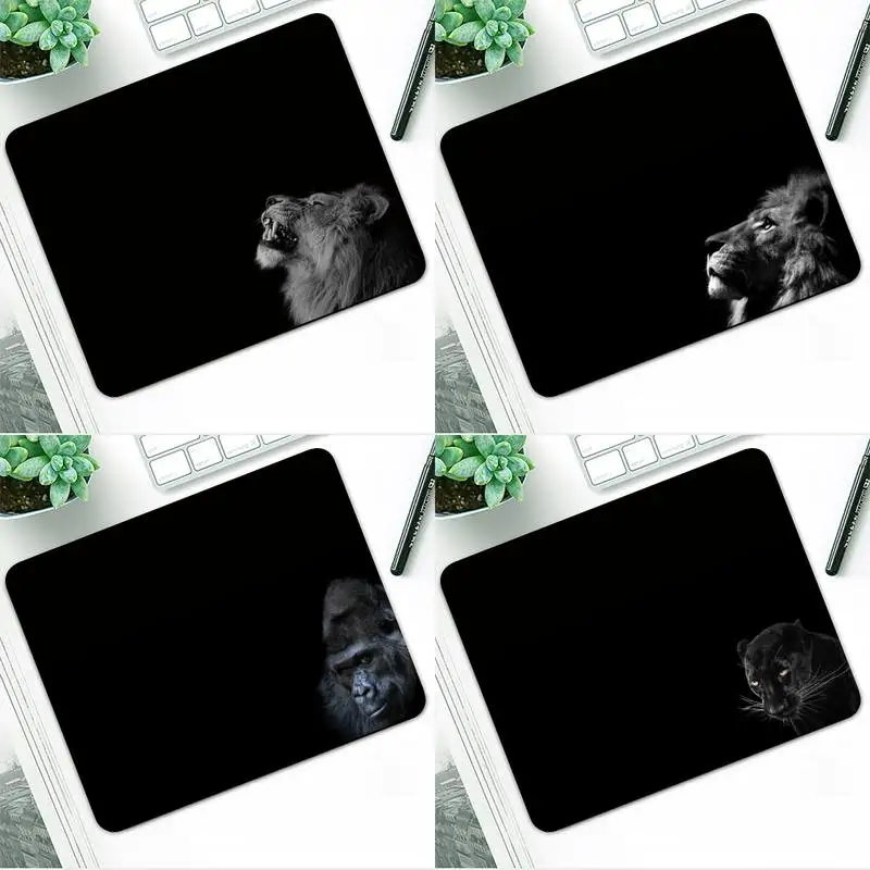 

ZOROXU Лев чимпанзе леопардовая игровая мышь для ноутбука коврик для мыши Настольный коврик для ПК ноутбука