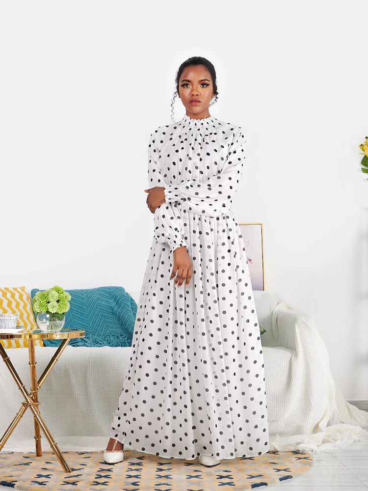 

LSM188 Wave Point Abaya Dubai Muslim Dress Islamic Clothing Abaya Women