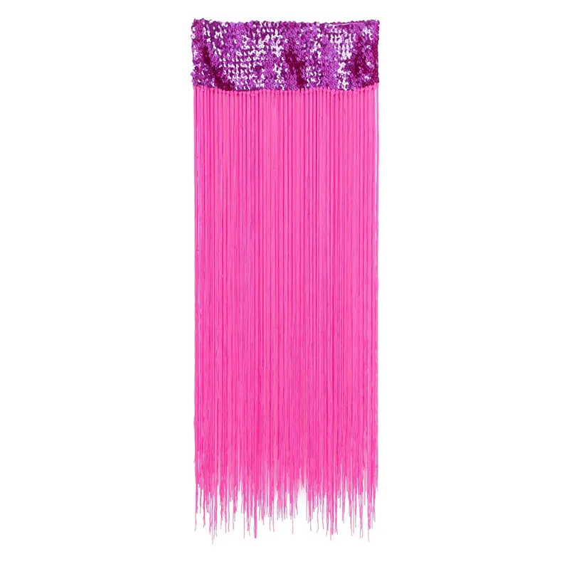 Женский шарфик в стиле бохо блестящий на бедрах с длинной бахромой эластичная