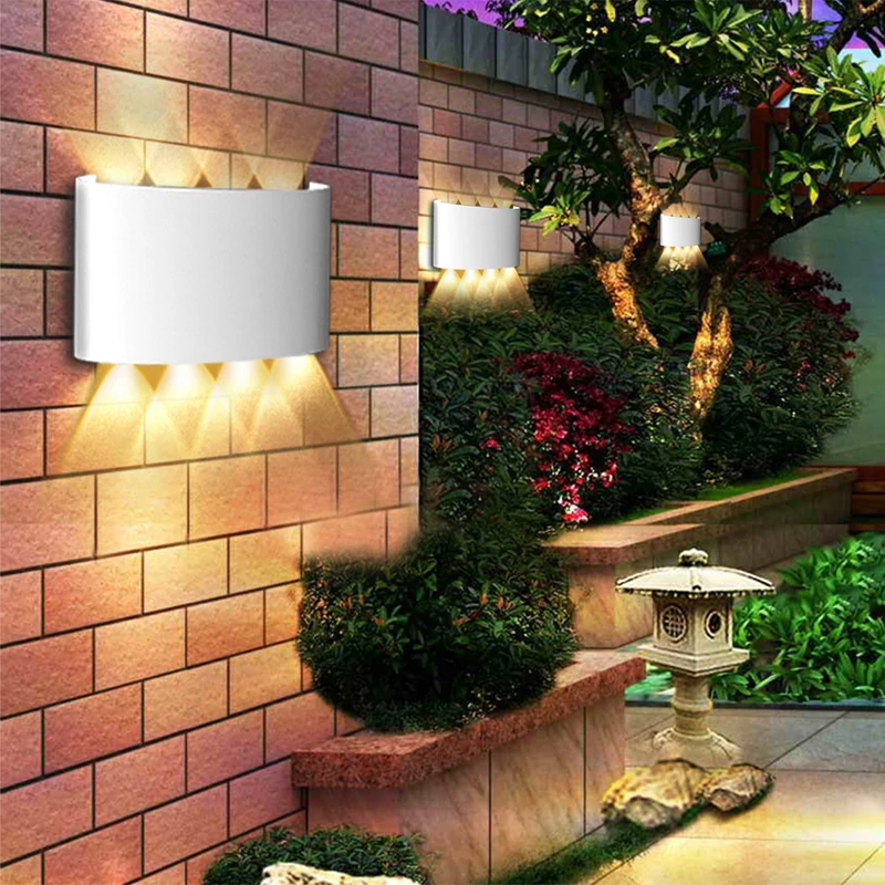 Настенный светодиодный светильник в скандинавском стиле алюминиевая уличная и