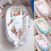 foldable baby nest bed infant newborn crib pillow travel bed cotton crib toddler bassinet bumper nursery carrycot sleeper bed