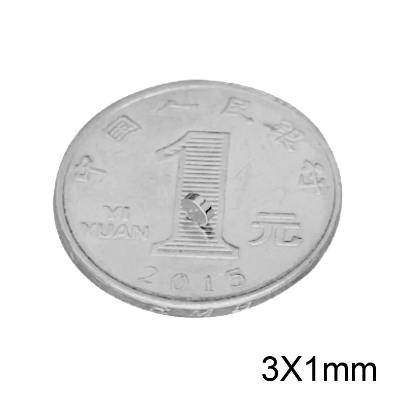 100~5000pcs 3x1 mm sheet Mini Round Magnet 3mm * 1mm Neodymium N35 3x1mm Permanent NdFeB Super Strong Magnets Disc 3*1 | Обустройство