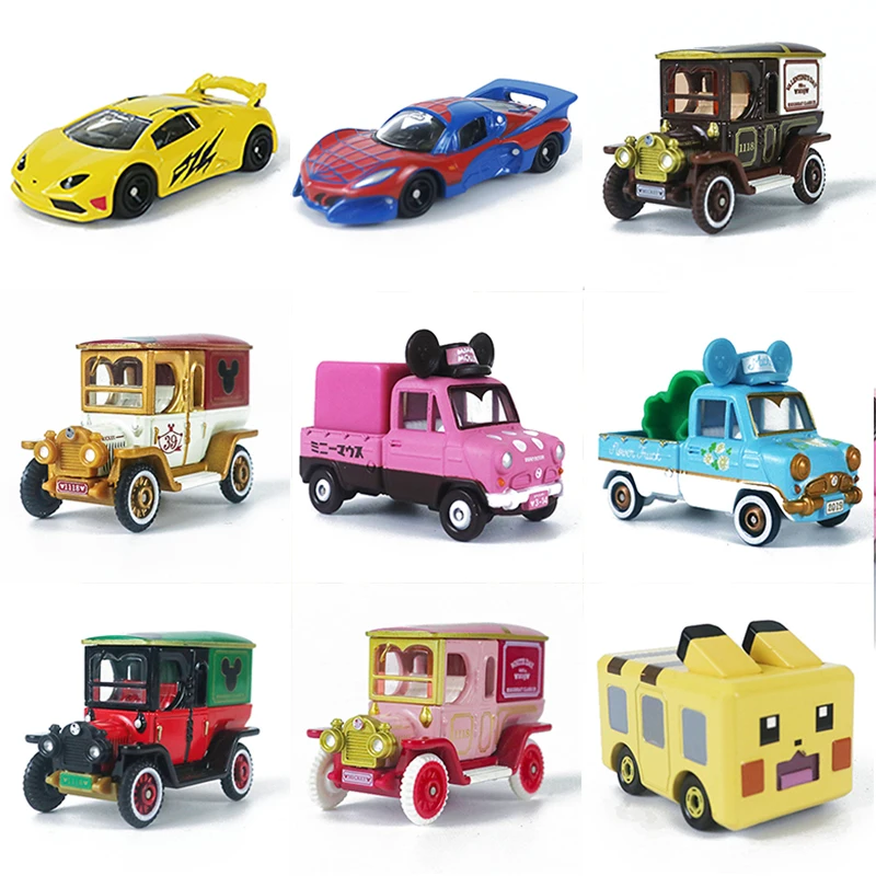 

TAKARATOMY kawaii Anime Figure car toy cartoon movie Pokemon Pikachu Action figures car mini toys for Kids Christmas Gifts