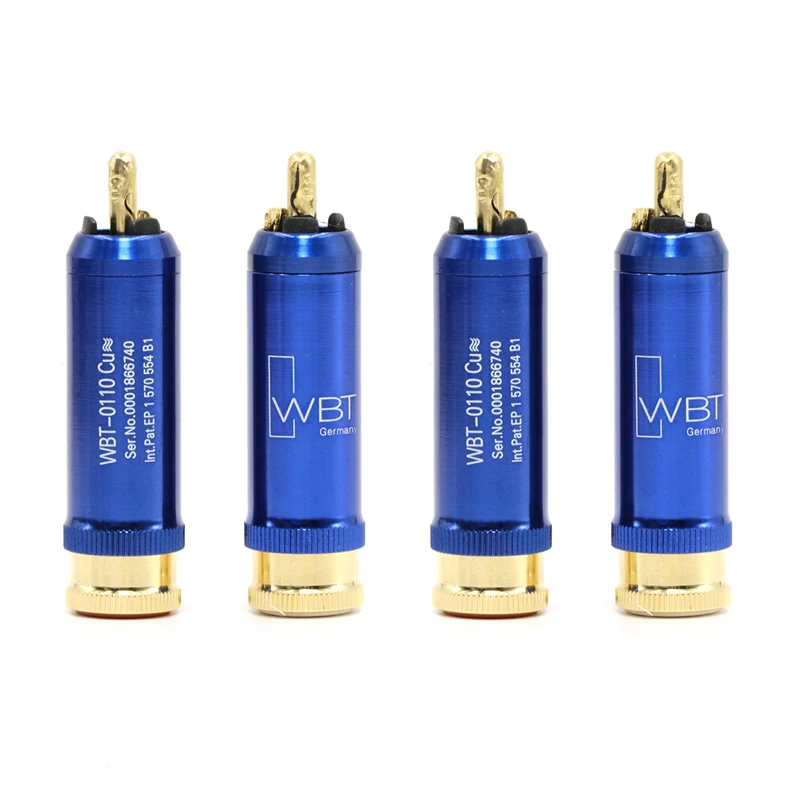 4 шт. WBT 0110cu nextgen медный RCA разъем для DIY кабеля | Электроника