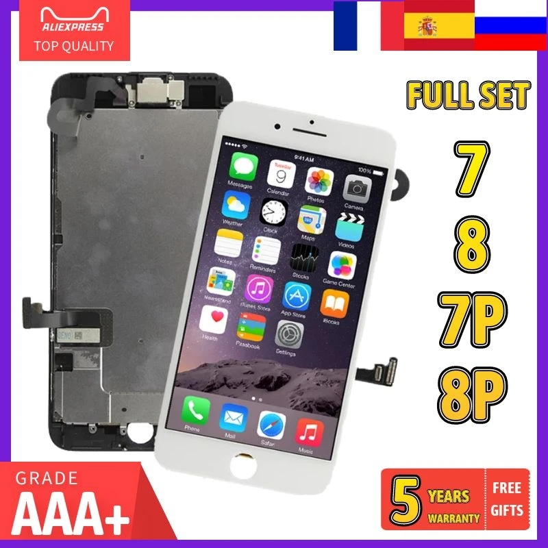 Полный комплект ЖК-дисплея для iPhone 7 8 Plus 7P P дисплей в сборе 3D сенсорный экран