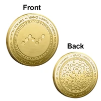 co45 nano physical crypto coin xrp gold plated souvenir cryptocurrency silver creative gift collectible non currency coin