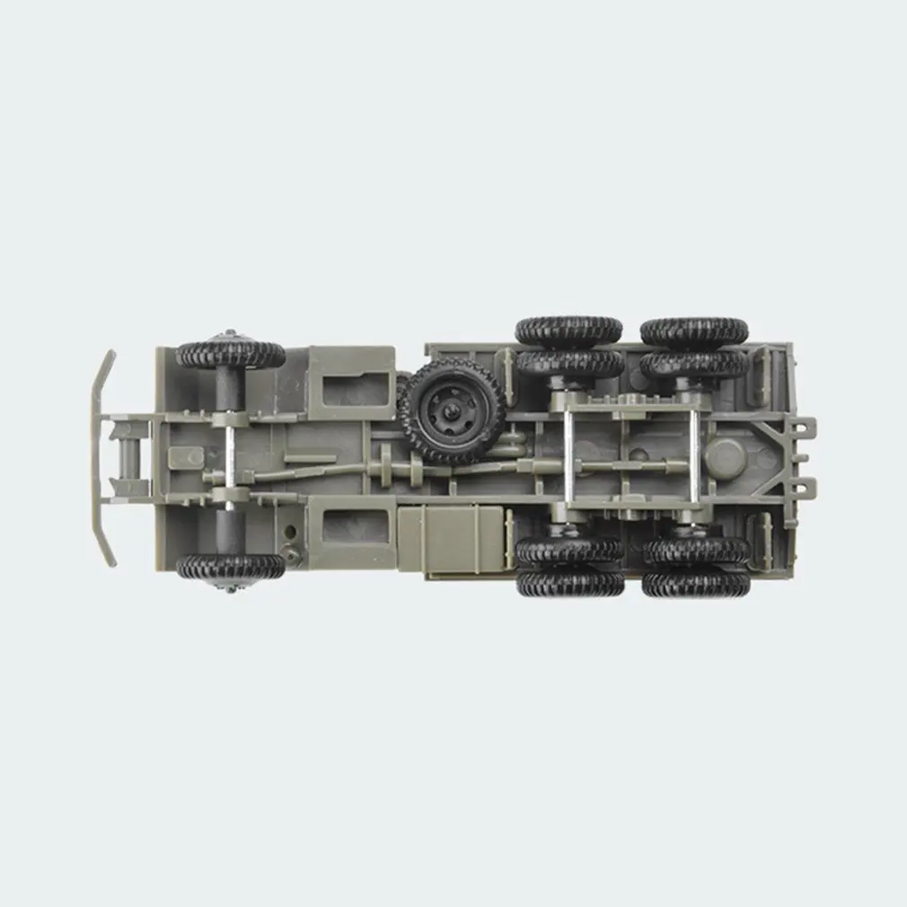 

1:72 M35 Military Truck 4D Wheeled Armored Vehicle Rubber-free Assembly Model Military Toy Car Gifts