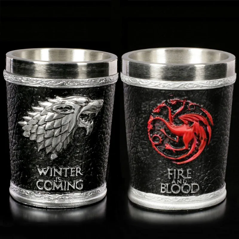 2 шт./компл. маленькие чашки и кружки 3D из смолы нержавеющей стали бокал для вина