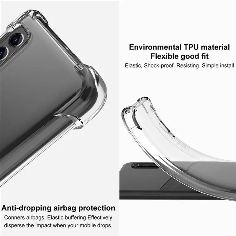 Poco F3 Чехол Poko X3Pro чехол прозрачный чехол+гидрогелевая пленка+камера Мягкая ТПУ