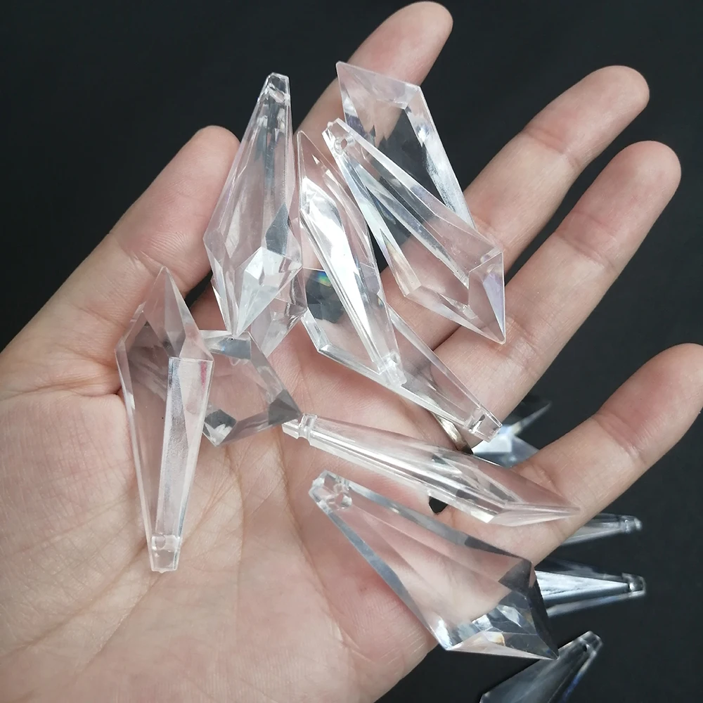 Camal 60 шт. 50 мм акриловый Хрустальный меч в форме капли подвесная люстра занавеска