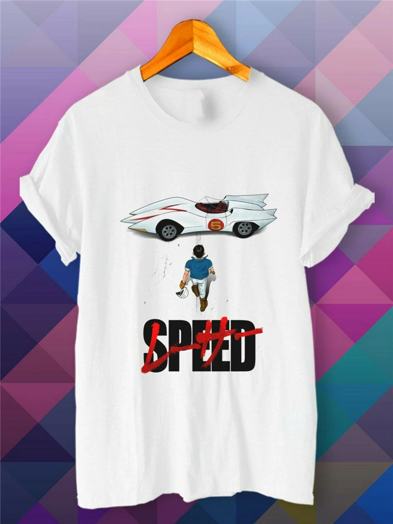 Новая повседневная мужская футболка с логотипом speed Racer Mach Go в стиле ретро S M L XL 2XL