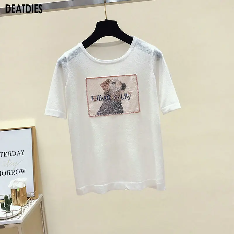

Casual Fashion White T-shirt Female Summer Tops Kawaii Pink Tee Shirt Femme White T shirt Women Clothes 2020 New Camisas Mujer
