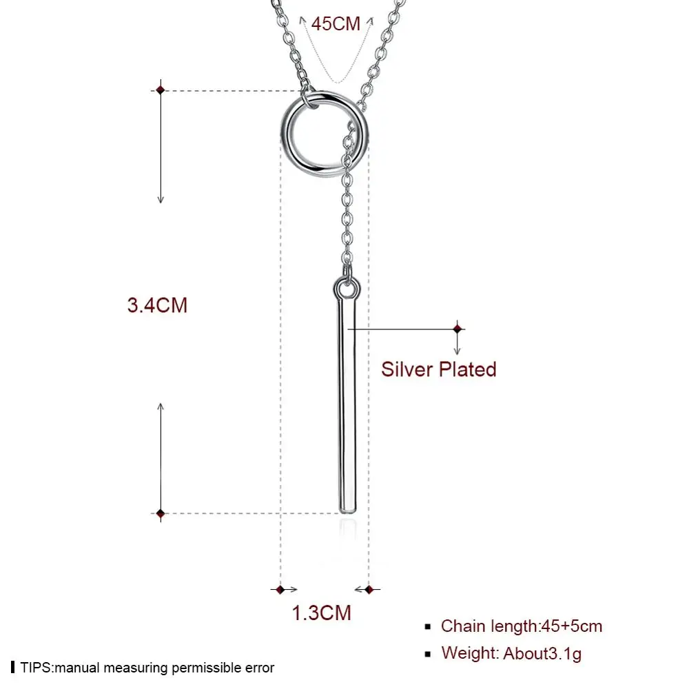 INALIS модное ожерелье с кулоном в виде месяца серебряным покрытием для женщин