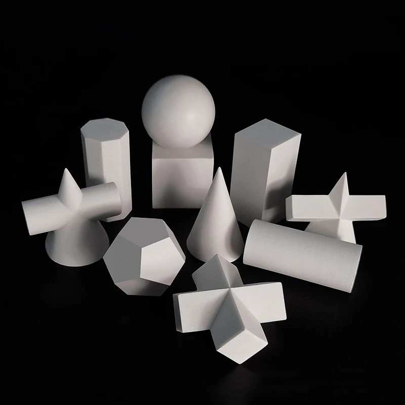 Белая Полимерная эскизная Геометрическая скульптура фигурки современное
