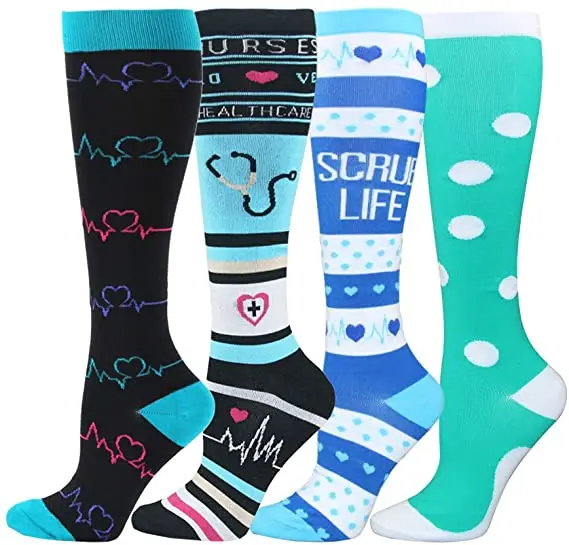 

Compression Socks Women Men Outdoor Sports Boots Long Pressure Stockings Nurses Best For Running Athletic Crossfit Flight Travel