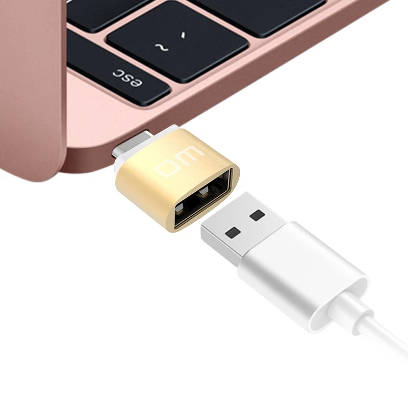 DM type C адаптер USB C штекер USB2.0 Femail USB OTG конвертер для устройств с интерфейсом type c