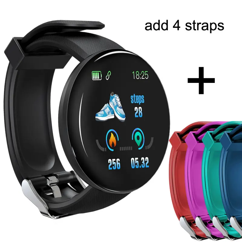 Add 4 straps Умные часы для мужчин, кровяное давление, крестьянские Мужские t умные часы, водонепроницаемые, Ip67, умные часы для женщин, фитнес-трекер, умные часы с сердечным ритмом - Цвет: Add 4 straps