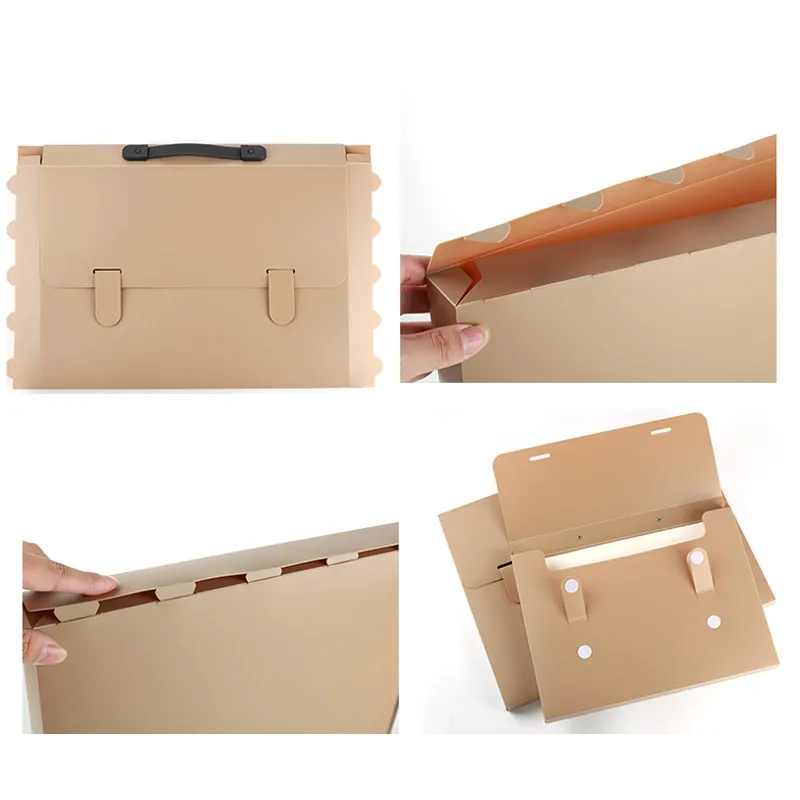 Kup DIY Proste Kolorowe Uchwyty Na Dokumenty Pudełka Na Dokumenty Składany Futerał Do Przechowywania Plików Organizator Do Szkolnego Biura Z Uchwytem