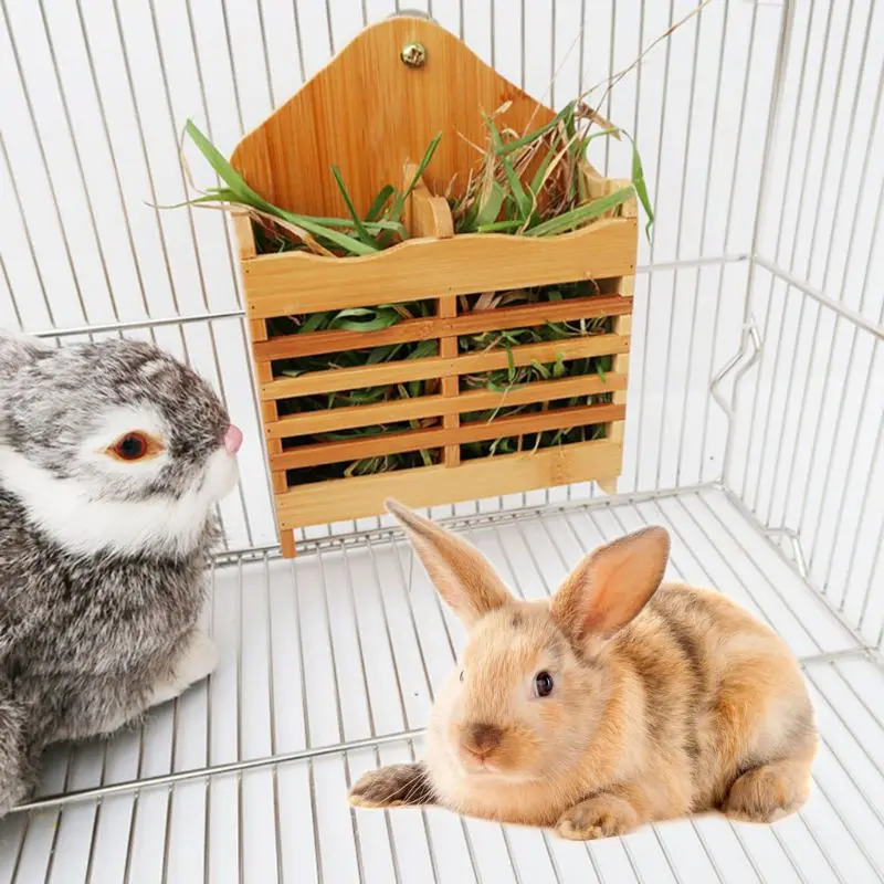 Устройство для подачи сена в виде кролика подвесной держатель травы стойка