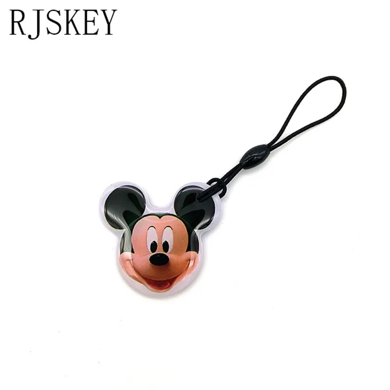 Micky 1 шт./лот 125 кГц RFID T5577 Токен метка цепь для ключей брелок кольцо перезаписываемый Бланк Rfid карта значок для ID карты Копир Дубликатор Cloner - Цвет: Micky