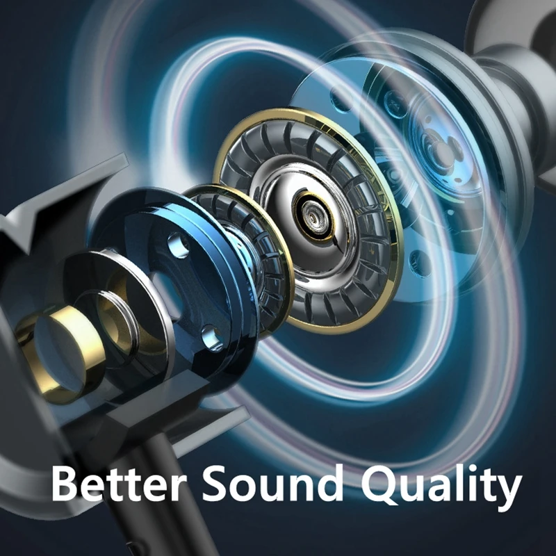 Роскошные наушники Hifi с тяжелыми басами металлические музыкальные стерео