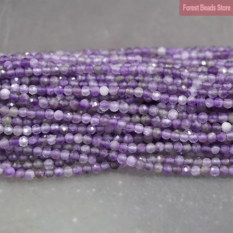 Натуральные кристаллы бусины граненые пурпурные аметисты круглый свободные DIY