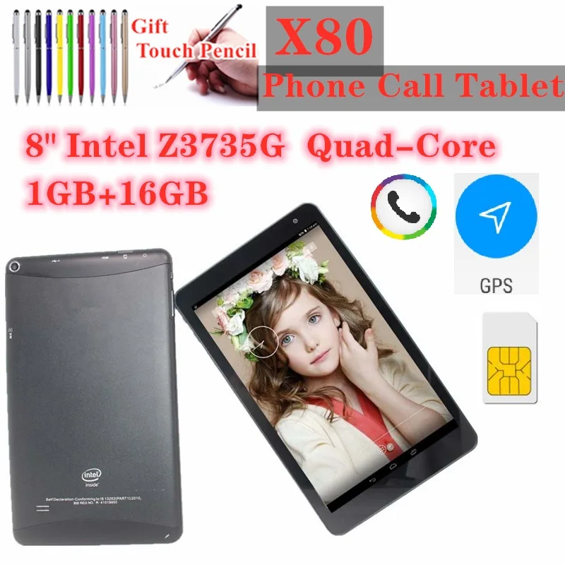 

Планшет X80 3G, 8 дюймов, четырехъядерный, Android 4,4, 1 Гб + 16 ГБ, Wi-Fi, Atom Z3735G, GPS, 800x1280 пикселей