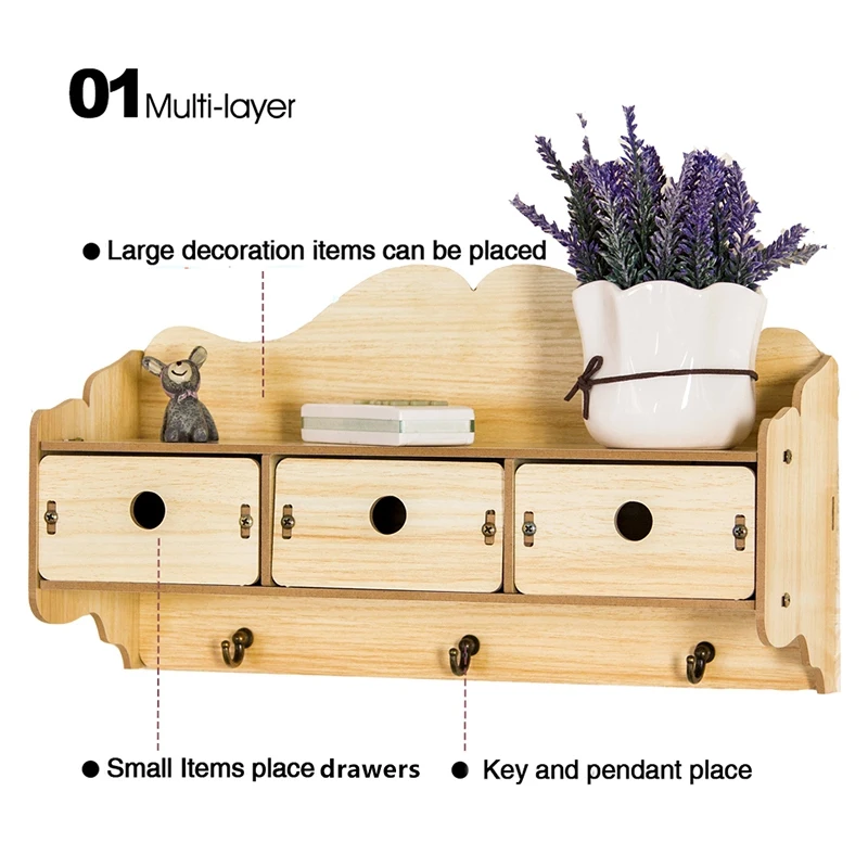 Настенная полка настенная вешалка для ключей настенный Декор ванной комнаты