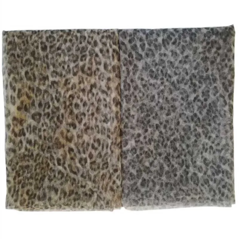 1m Leopard-Print Tulle Mesh Fabric DIY Baby Shower Tutu Skirt Sewing Princess Dress Underwear Curtain Background Wall Decoration