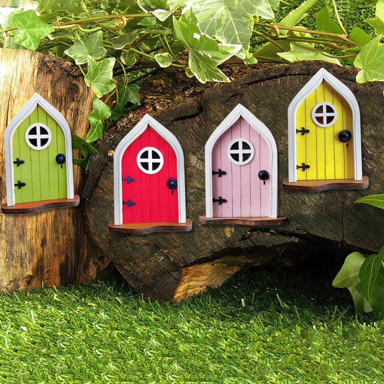 

1pcs Fairy Tale Door Set Theatre Decoration Door Craft Door Used For Self-assembly Elfin Door Set Home Decoration Ornaments