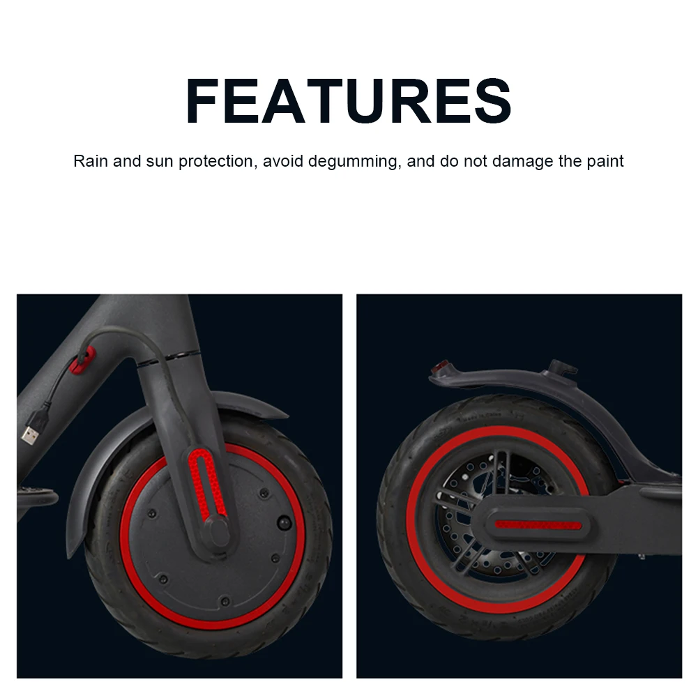 

M365 Scooter Wheel Hub Protective Reflective Sticker for Xiaomi M365 Pro 1s PRO 2 Electric Scooter Wheel Sticke Parts skateboard