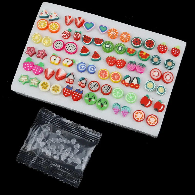 Серьги-гвоздики женские с бабочкой цветком сердцем 36 пар | Украшения и аксессуары