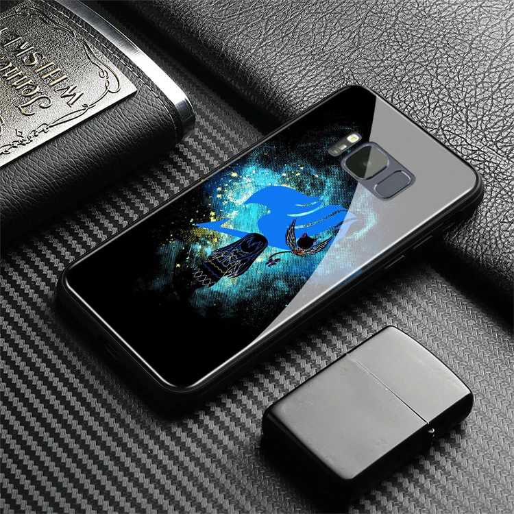Fairy Tail anime Logo symbol Soft Silicone glass Phone Case Shell for Samsung Galaxy S8 S9 S10e S10 Note 8 9 10 Plus | Мобильные