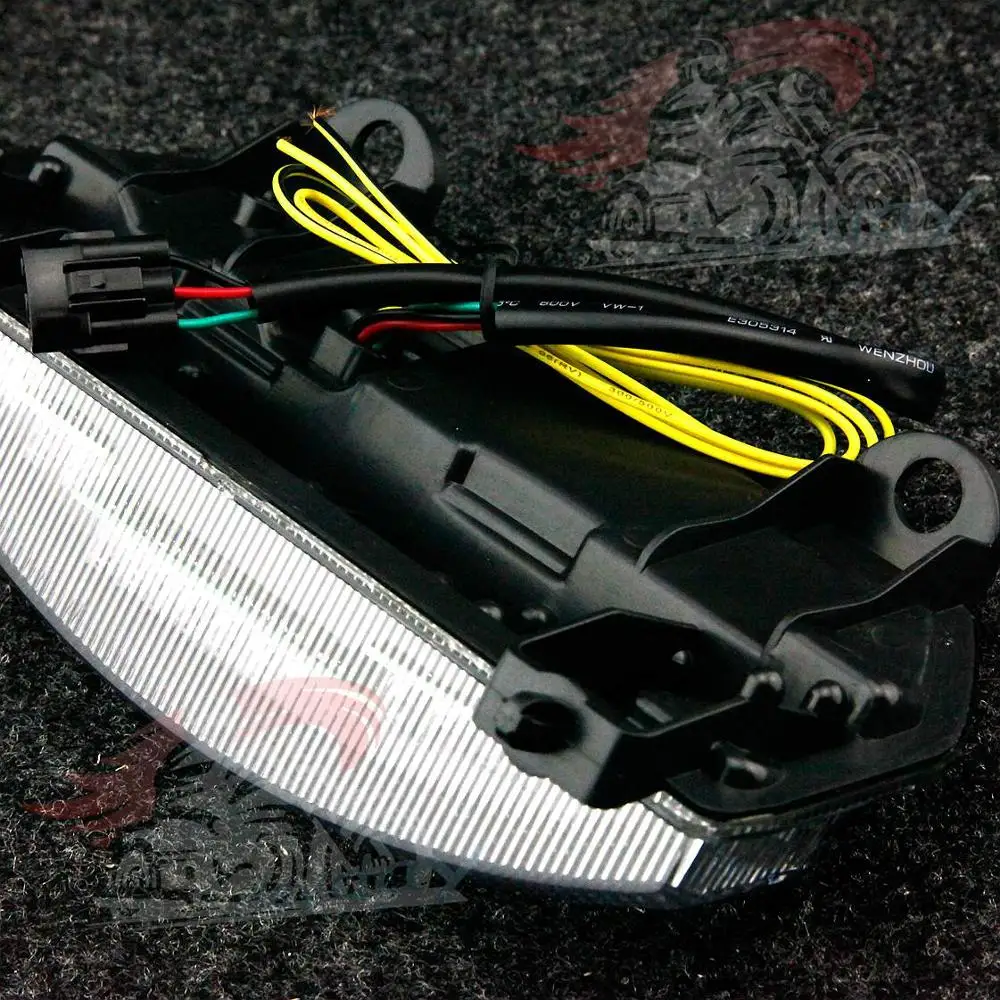 Мотоциклетный светодиодный задний фонарь интегрированные поворотники для Honda Fury