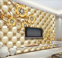 xuesu upscale jewelry flower pattern living room tv background wall custom wallpaper 8d waterproof wall cloth