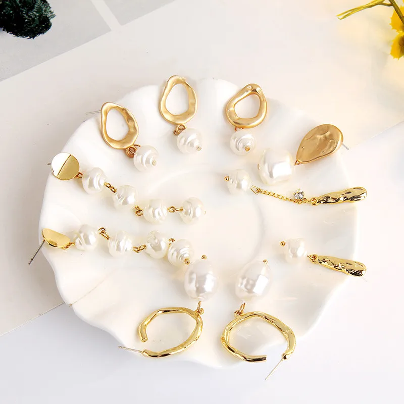 Винтажные пресноводные жемчужины неправильной формы серьги для женщин Brincos