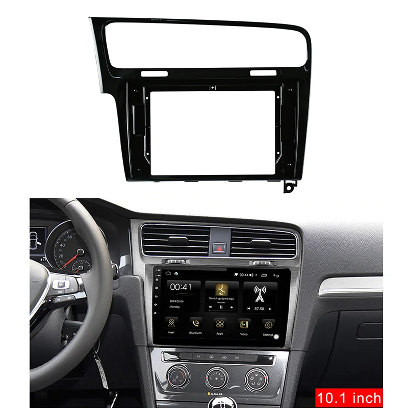 10 1 дюймов Автомобиль фриз для Volkswagen Golf 7 2013 2014 15 16 17 2018 автомобильный Dvd аудио место