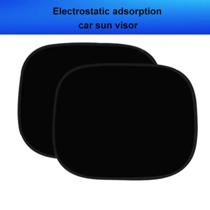 

Summer Car Window Shading Sunscreen 1/2pcs Heat Insulation Electrostatic Adsorption Mesh Gauze Shade Block Side Block Sun Block
