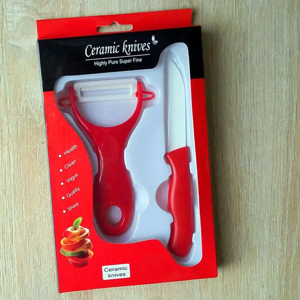 Керамический нож из двух частей циркониевая Овощечистка кухонный для очистки